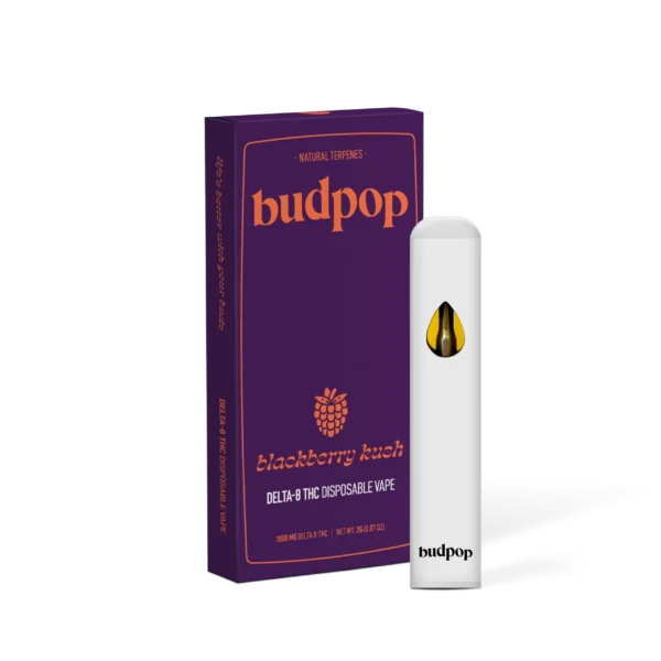 Budpop Delta 8 Disposable Vape Pen – Blackberry Kush