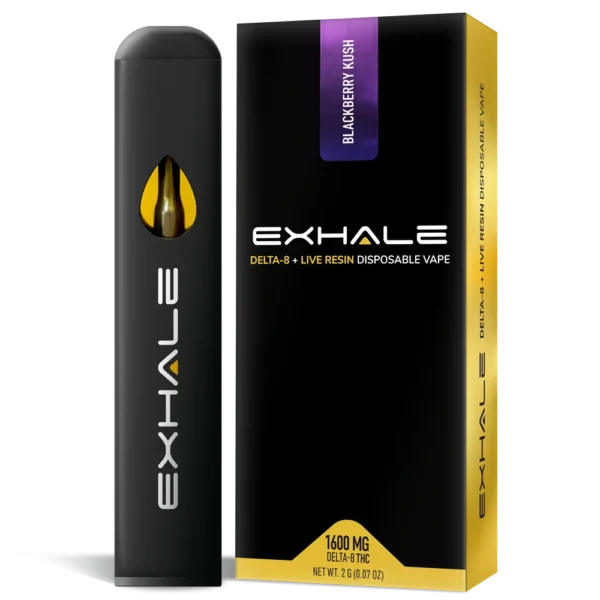 Exhale Wellness Delta 8 Disposable Vape – Blackberry Kush