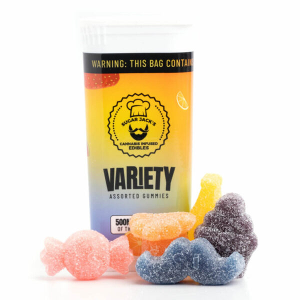 500mg THC Assorted Gummies (Sugar Jack’s) - Image 5