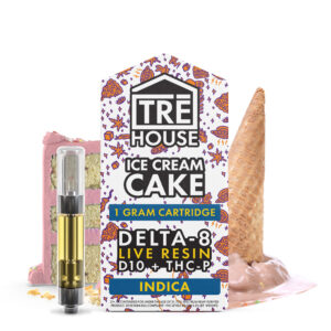 Tre House Live Resin Delta 8 Ice Cream Cake 1g Carts