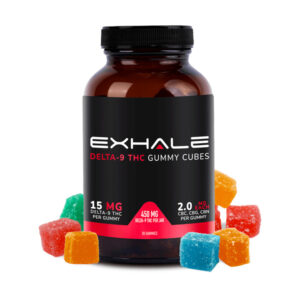 Exhale Wellness Delta 9 Gummy Cubes