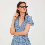 Patterned Wrap Dress - Image 4